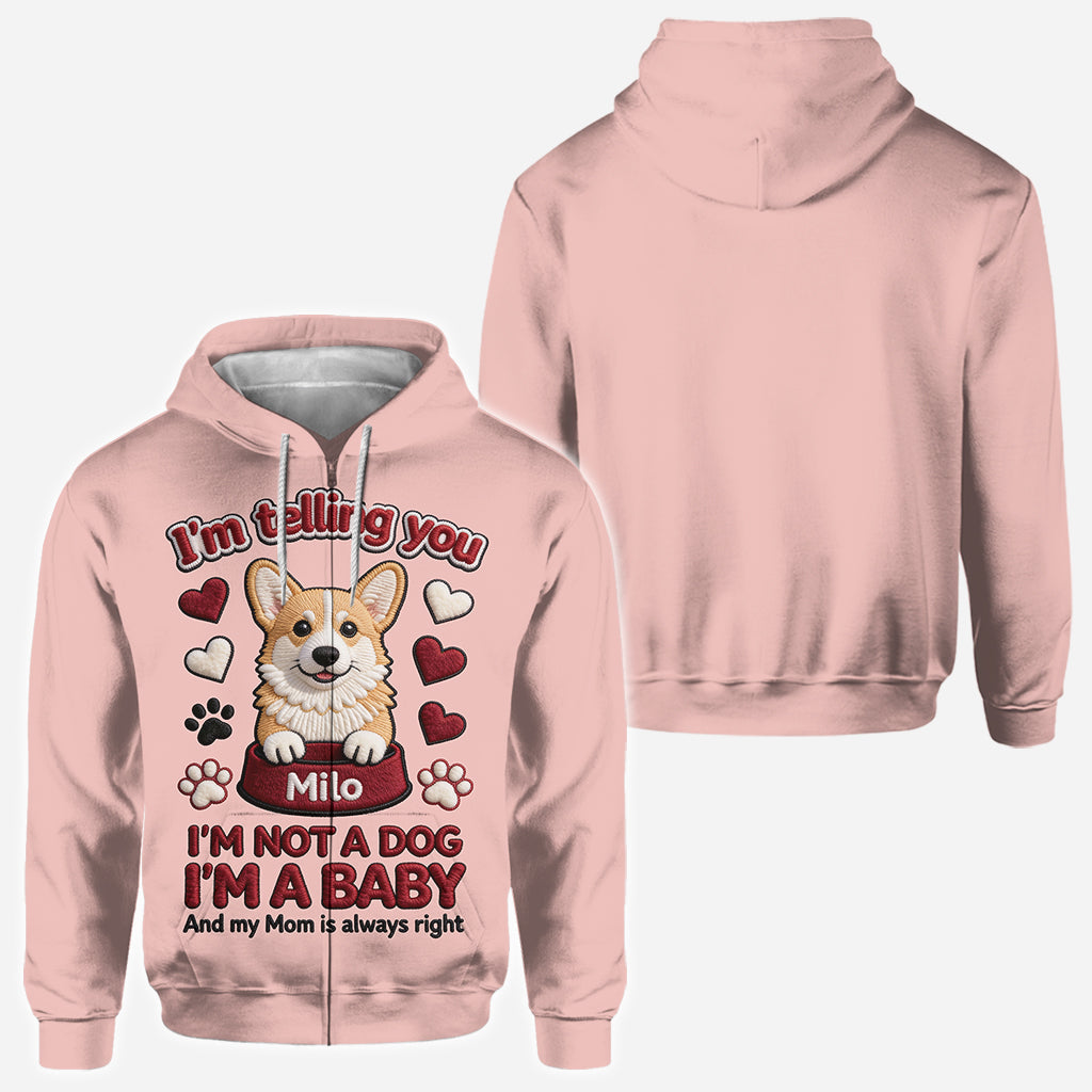 T-shirt personnalisé « Love Dog » avec un chien