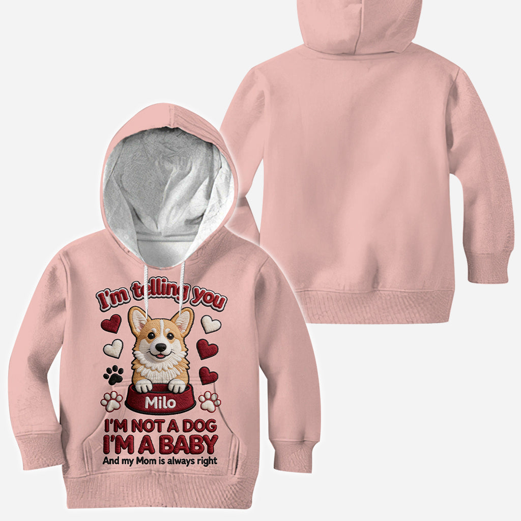 T-shirt personnalisé « Love Dog » avec un chien