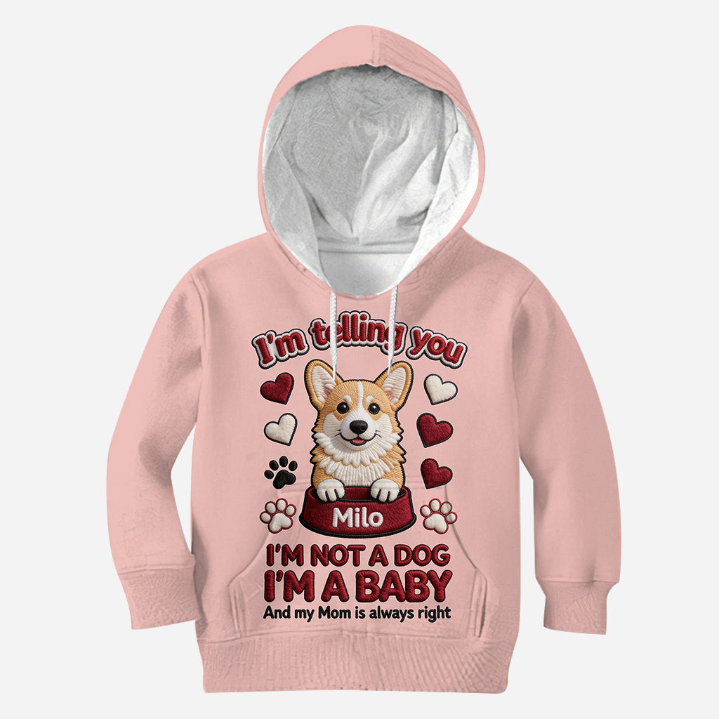 T-shirt personnalisé « Love Dog » avec un chien