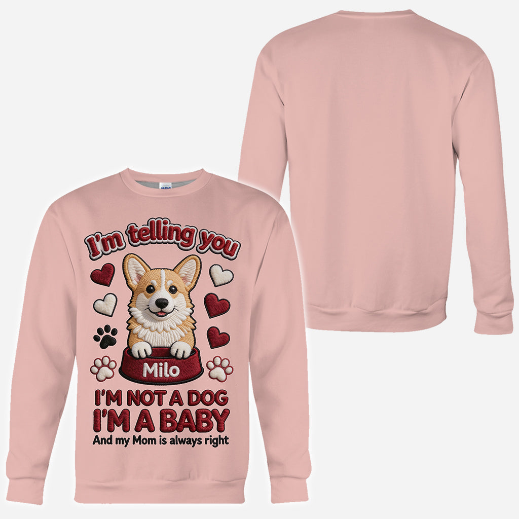 T-shirt personnalisé « Love Dog » avec un chien