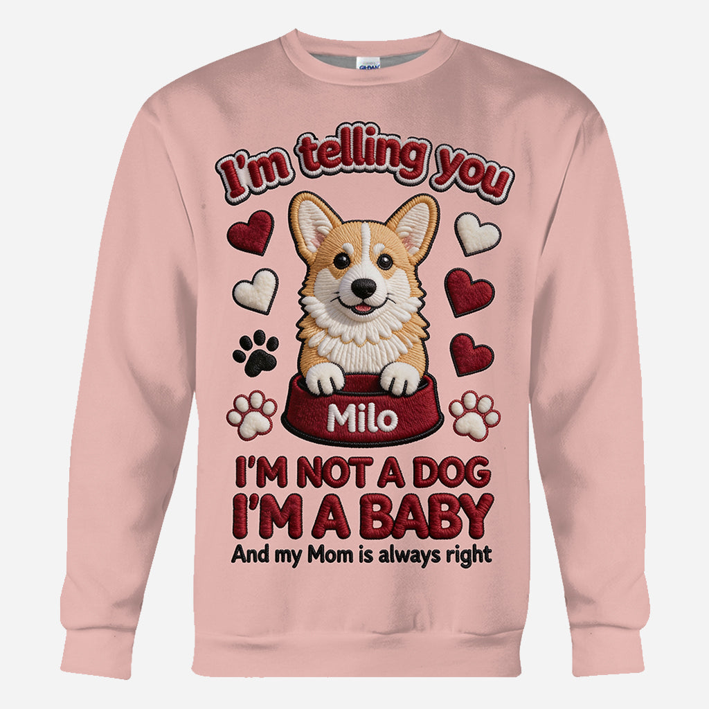 T-shirt personnalisé « Love Dog » avec un chien