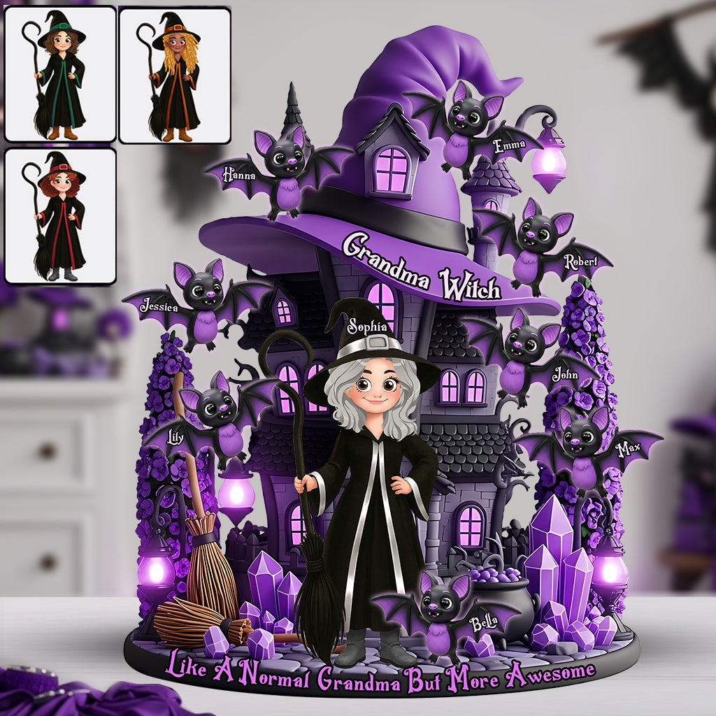 The Most Amazing Witch Gift For Mom, Grandma,... - Personalized Mother Custom Shaped Acrylic Plaque