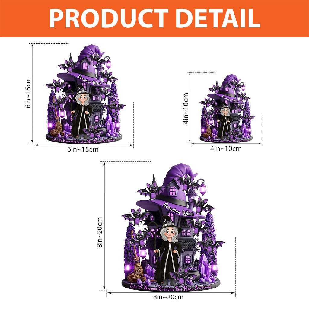 The Most Amazing Witch Gift For Mom, Grandma,... - Personalized Mother Custom Shaped Acrylic Plaque