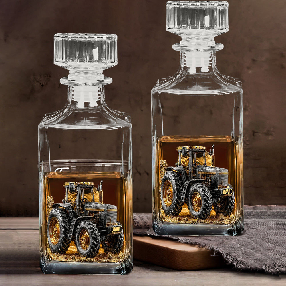 Coffret carafe à whisky personnalisée « Fermier costaud »