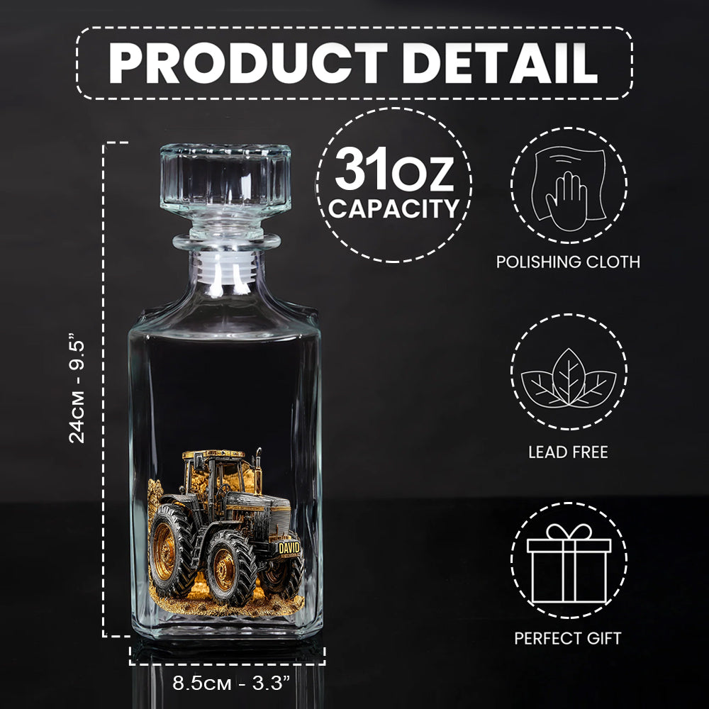 Coffret carafe à whisky personnalisée « Fermier costaud »