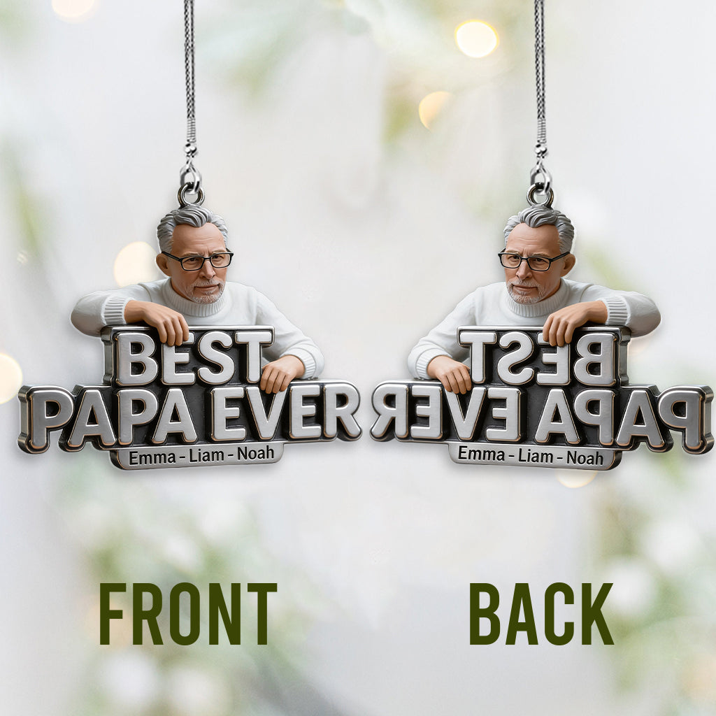 Geschenke zum Vatertag für Papa, Opa - Personalisierter transparenter Autoanhänger