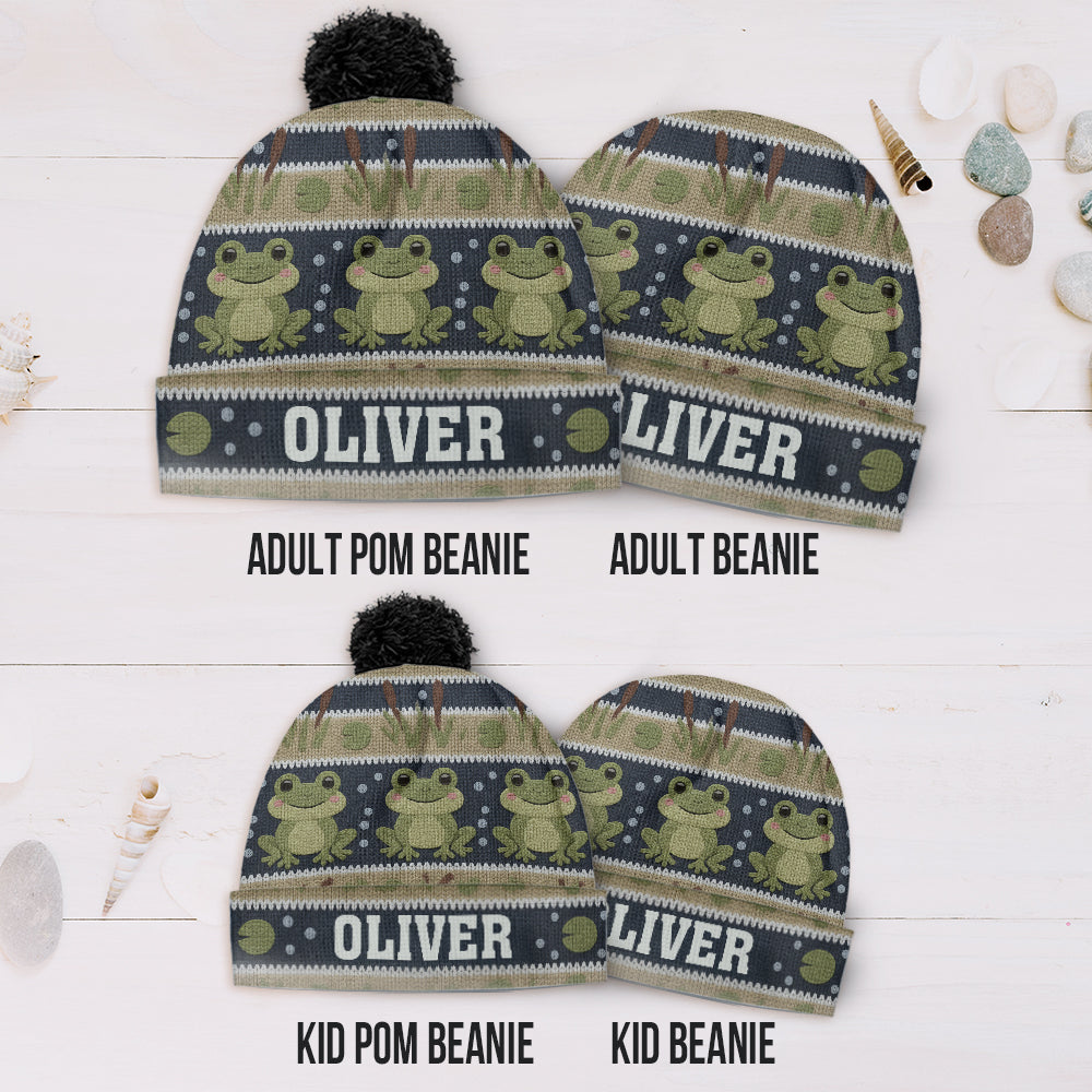 Love Frog - Personalized Frog Beanie Hat