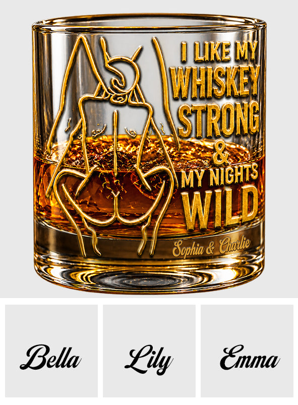 Whiskey Geschenk für Liebhaber, Paar Lustiges Geschenk - Personalisierbares Würziges Whiskeyglas