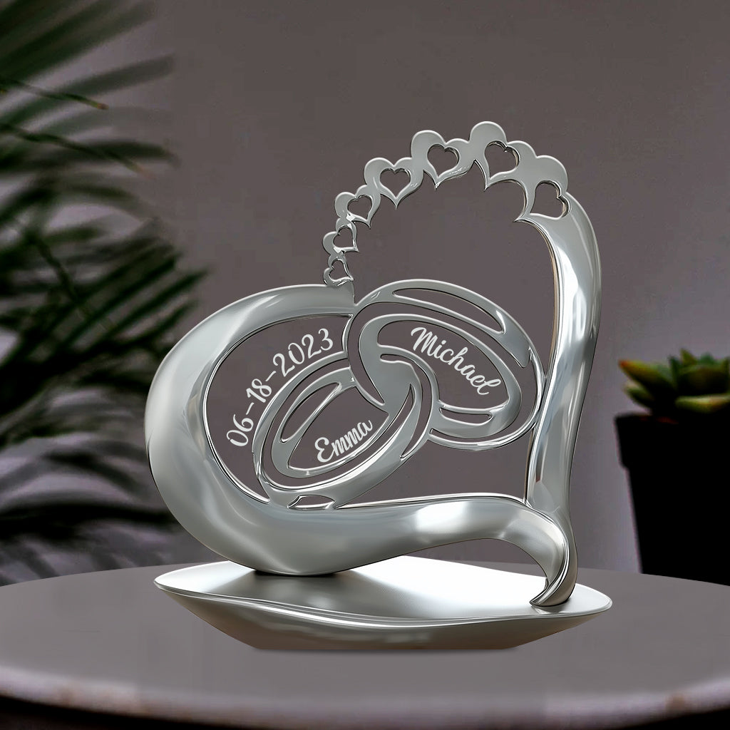 Anniversary Gifts For Couple - Personalized Couple Custom Shaped Acrylic Plaque