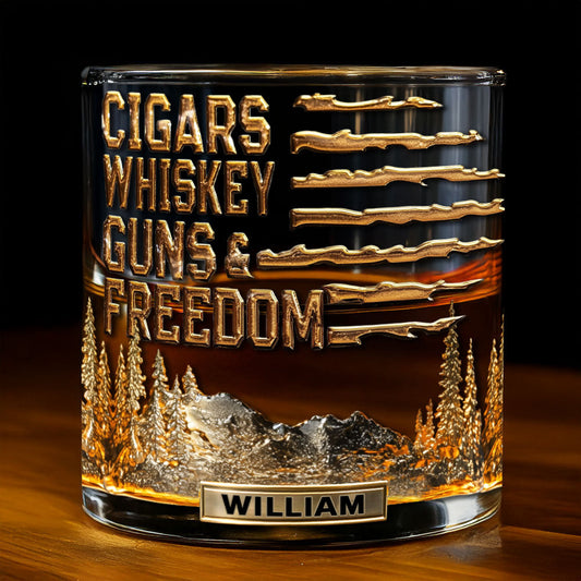 Geschenk für Bourbon-/Whisky-Liebhaber, Geschenk für Ihn – personalisiertes Whiskyglas