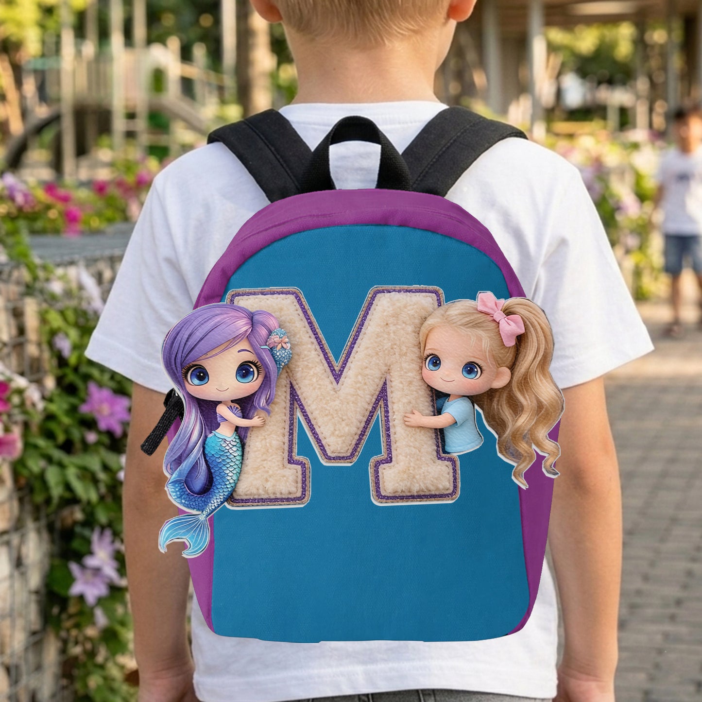 Bonjour Été - Sac à Dos en Cuir Personnalisable pour Enfants