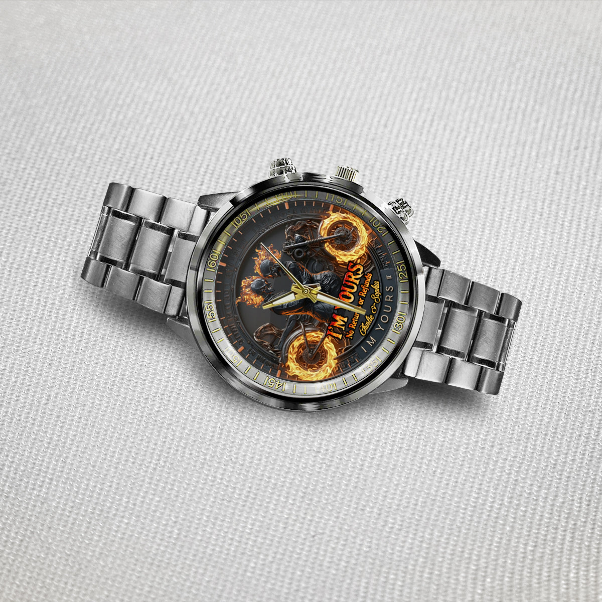 Ich gehöre dir – personalisierte Biker-Handuhr