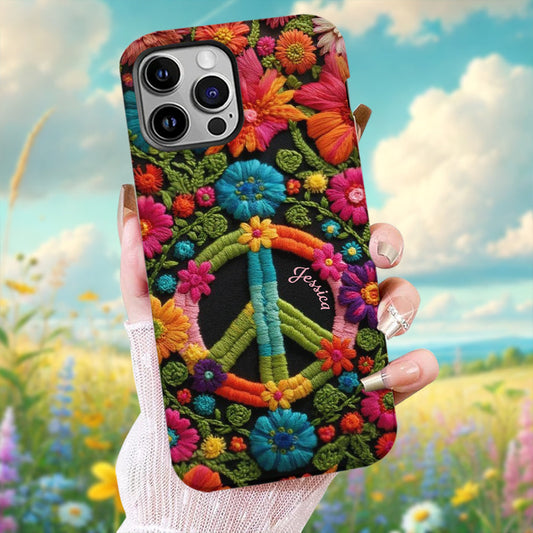 Coque de téléphone personnalisée Hippie Soul - Motif hippie intégral