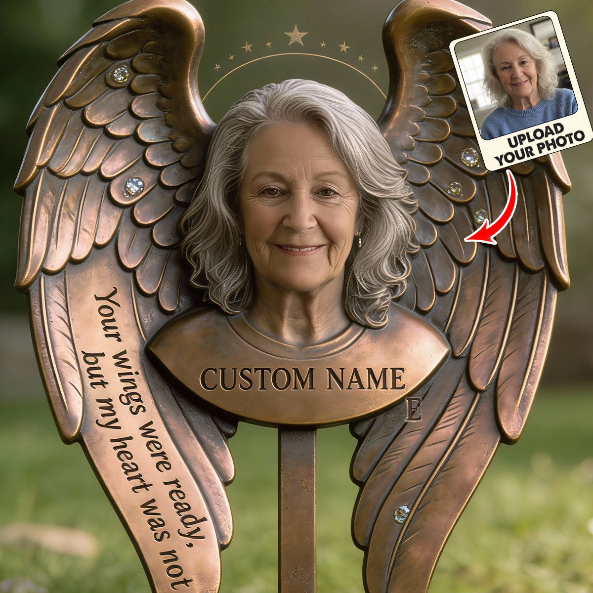 Always On Our Minds - Personalized Memorial Acrylic Garden Sign/ Acrylic Plaque Sign