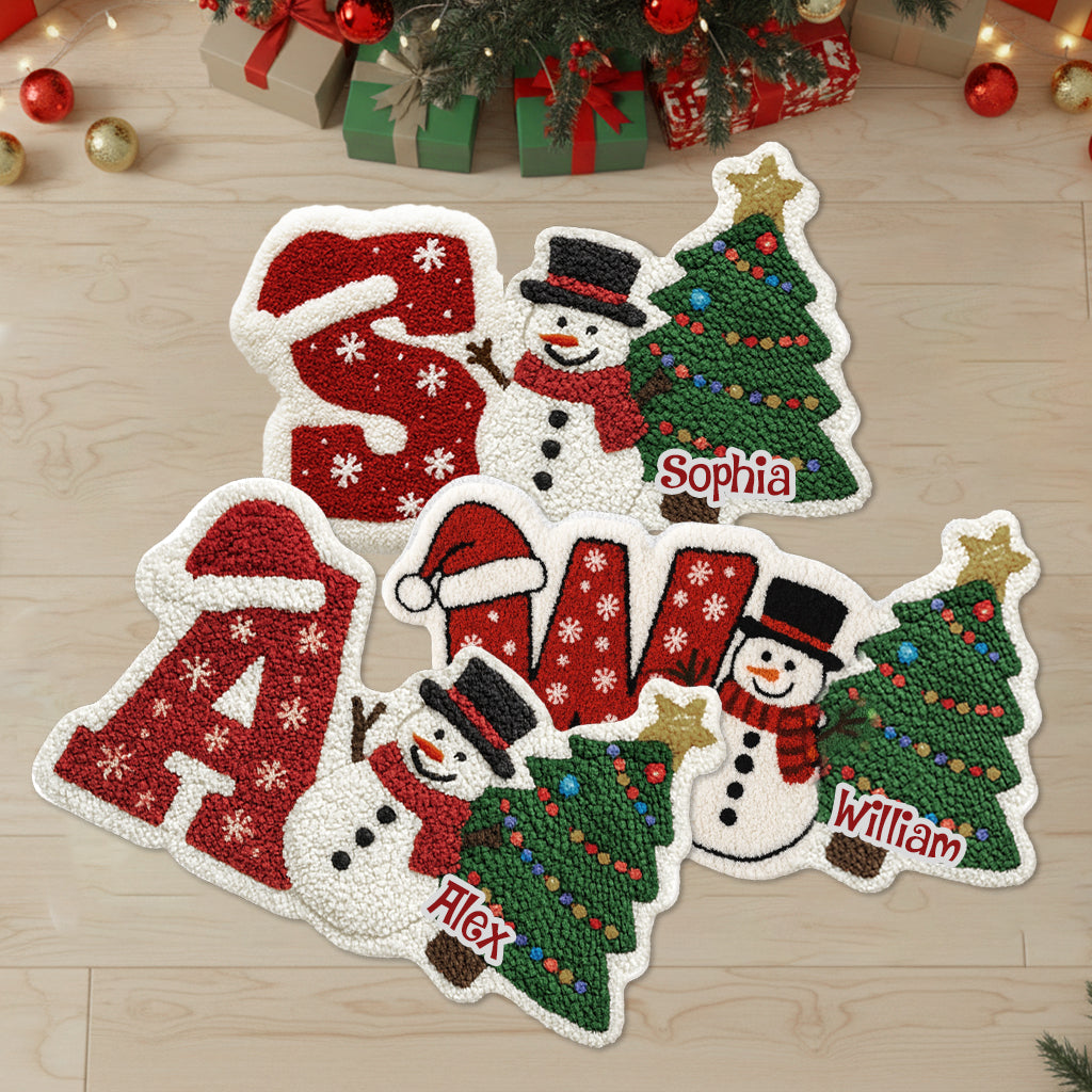 Weihnachtsgeschenke für Ihre Lieben – Personalisierter, rutschfester Familienteppich