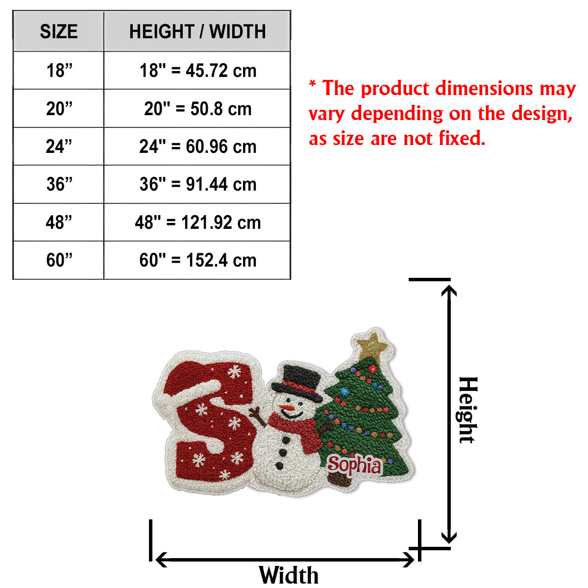 Weihnachtsgeschenke für Ihre Lieben – Personalisierter, rutschfester Familienteppich