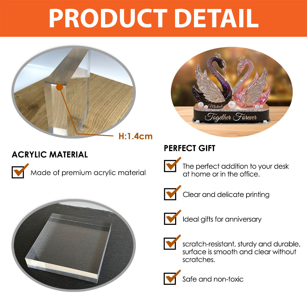 You And Me We Got This - Personalized Couple Custom Shaped Acrylic Plaque