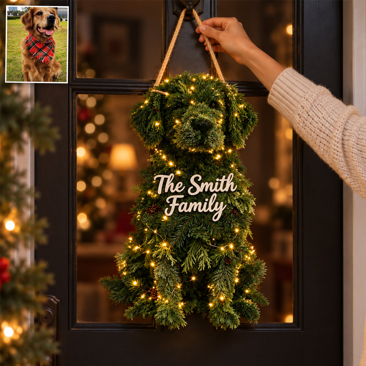 Merry Woofmas - Personalized Dog LED Light Acrylic Sign
