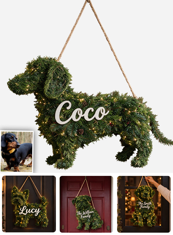 Merry Woofmas - Personalized Dog LED Light Acrylic Sign