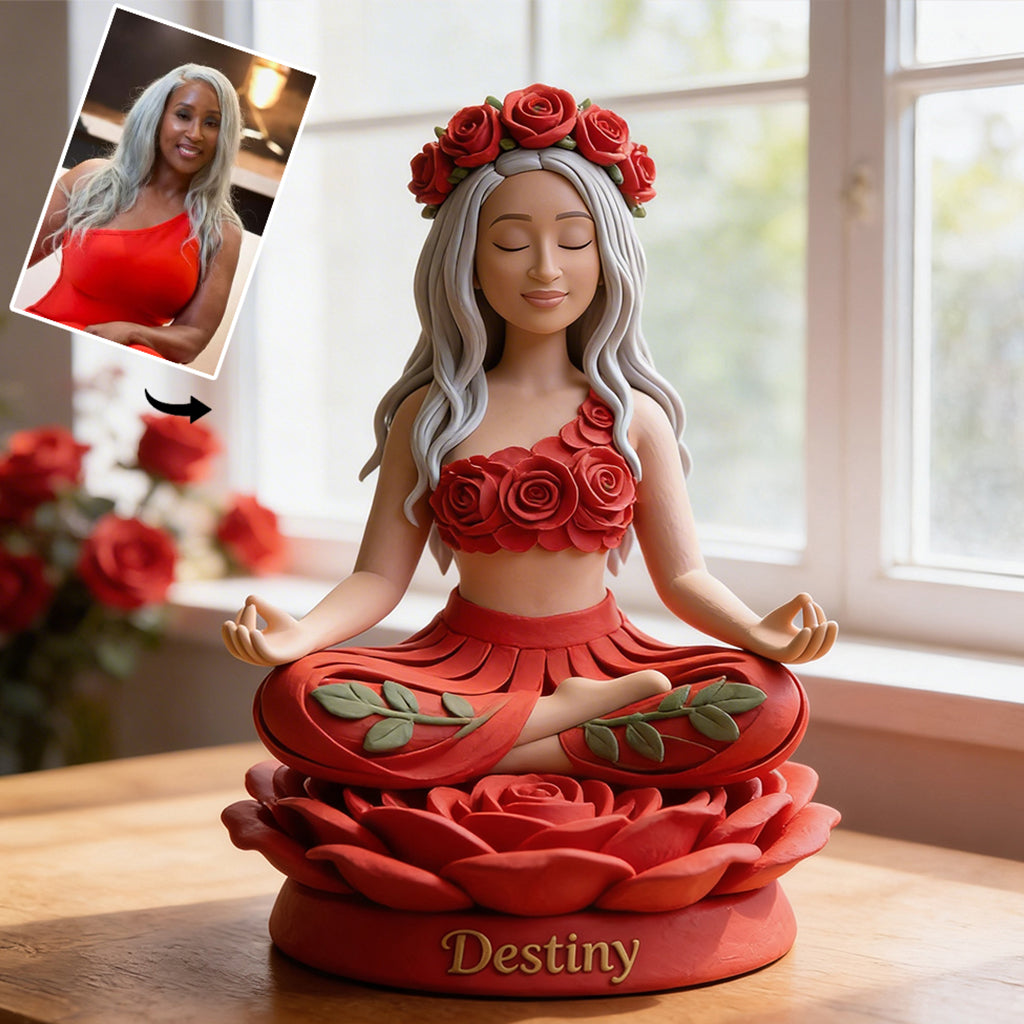 Any Photo Namaste - Personalized Yoga Custom Shaped Acrylic Plaque