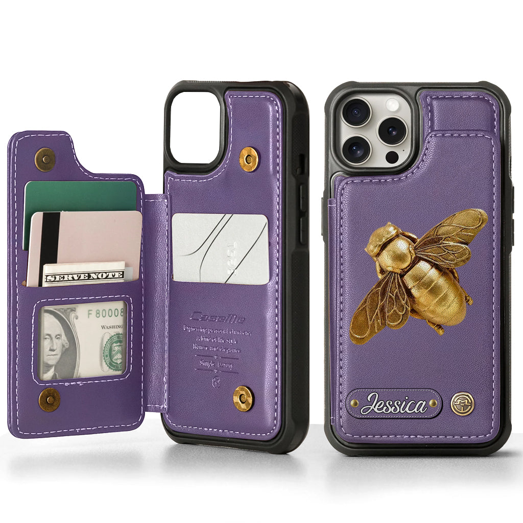 Love Garden, Beautiful Dragonfly, Butterfly, Bee, Hummingbird,... - Personalized Gardening Wallet Phone Case