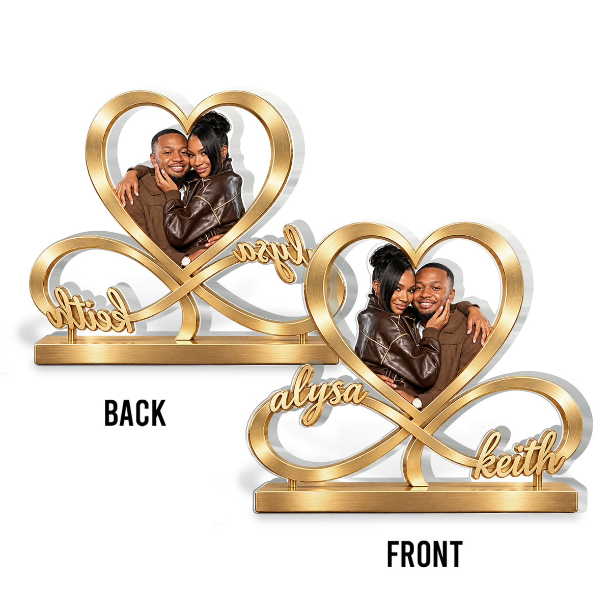 Love You Infinite - Personalized Couple 2-Side Printed Acrylic Plaque