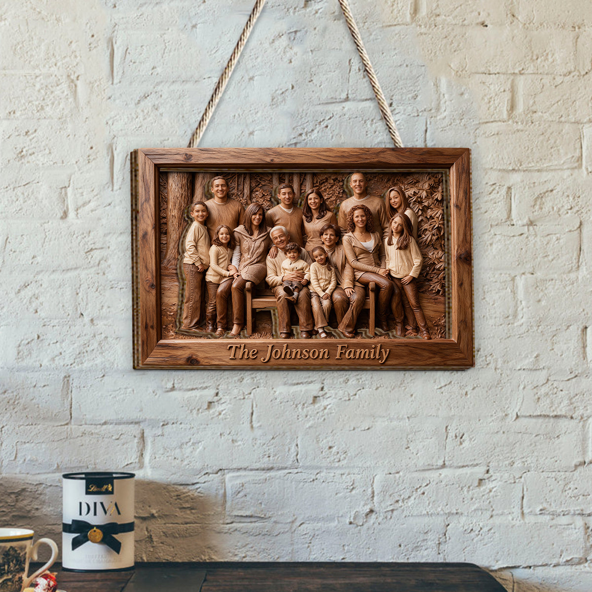 Custom Any Photo - Personalized Family 2 Layered Wood Sign / Wood Plaque