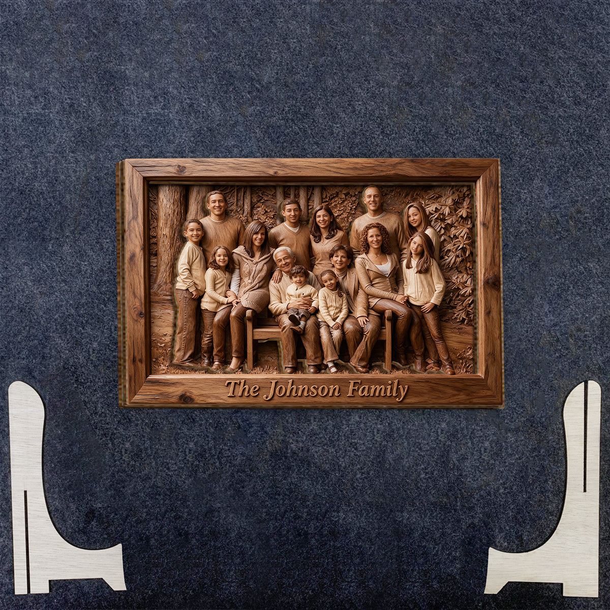 Custom Any Photo - Personalized Family 2 Layered Wood Sign / Wood Plaque