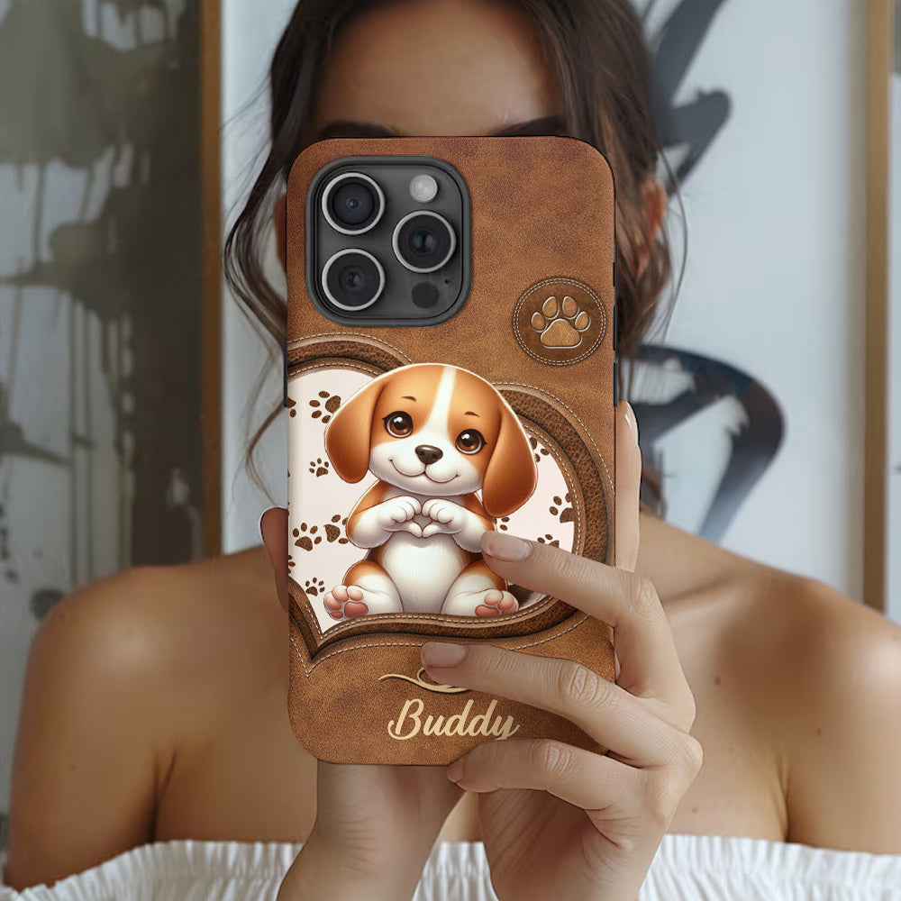 Adorables chiens - Coque de téléphone personnalisée avec imprimé intégral de chien