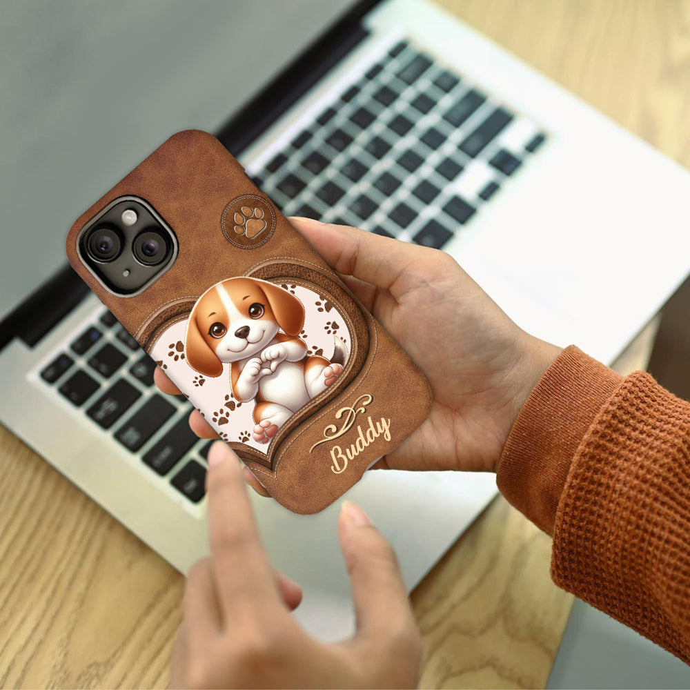 Adorables chiens - Coque de téléphone personnalisée avec imprimé intégral de chien