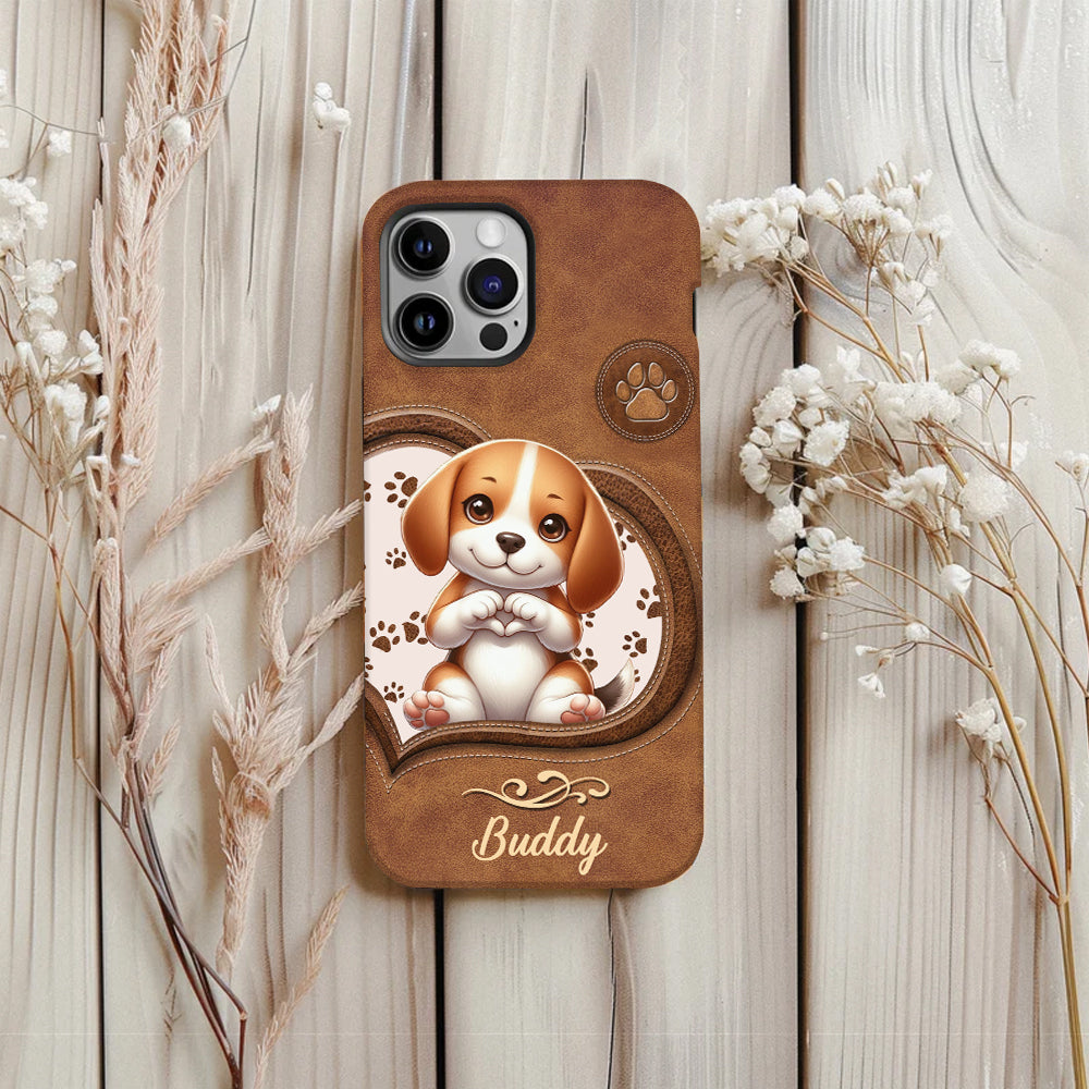 Adorables chiens - Coque de téléphone personnalisée avec imprimé intégral de chien