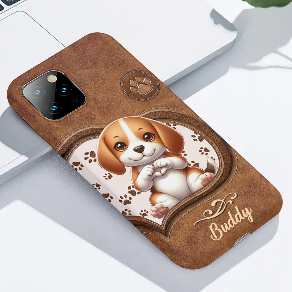 Adorables chiens - Coque de téléphone personnalisée avec imprimé intégral de chien