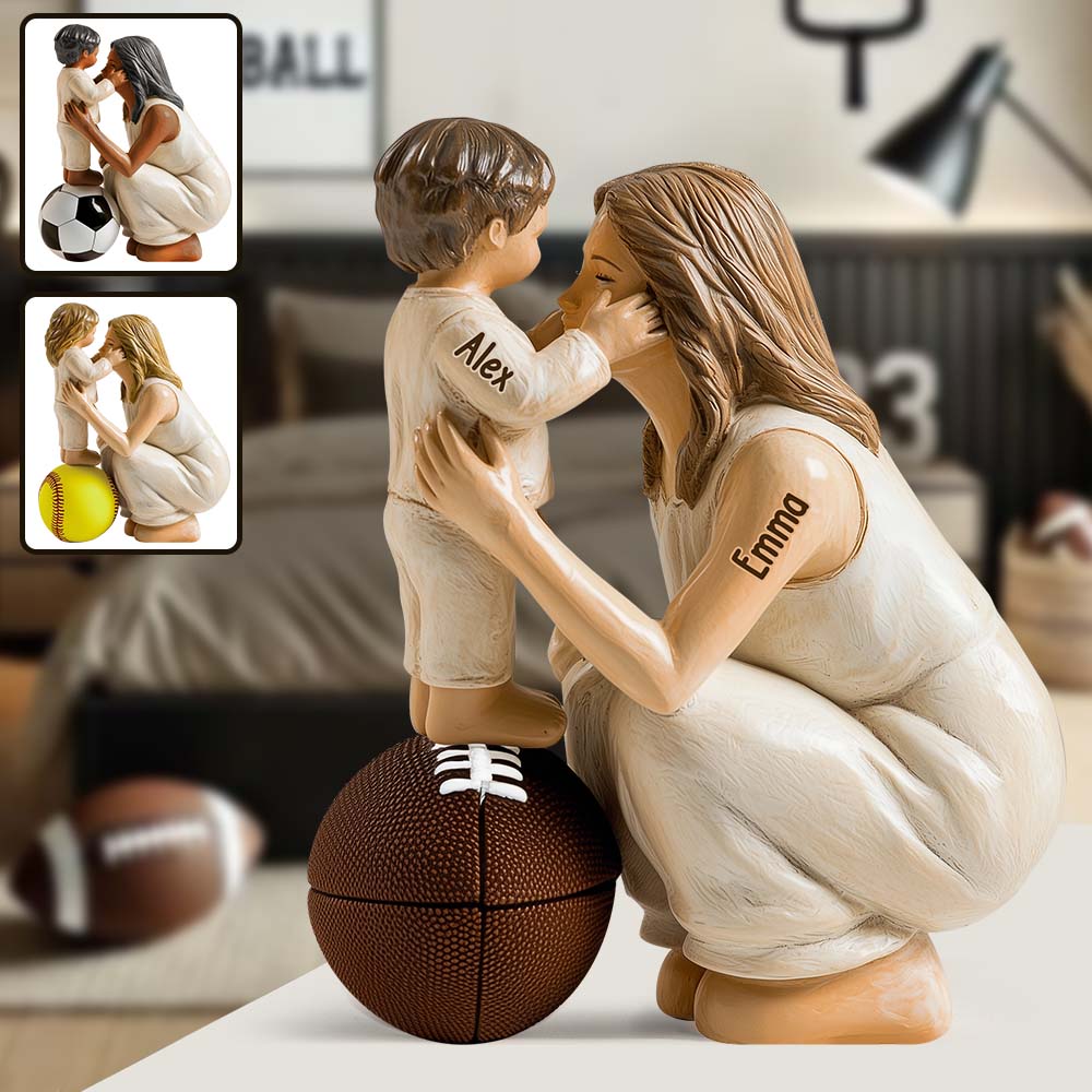 Für jede Sportmutter, Basketballmutter, Fußballmutter, Softballmutter, Baseballmutter – personalisierte Acrylplakette in Basketballform