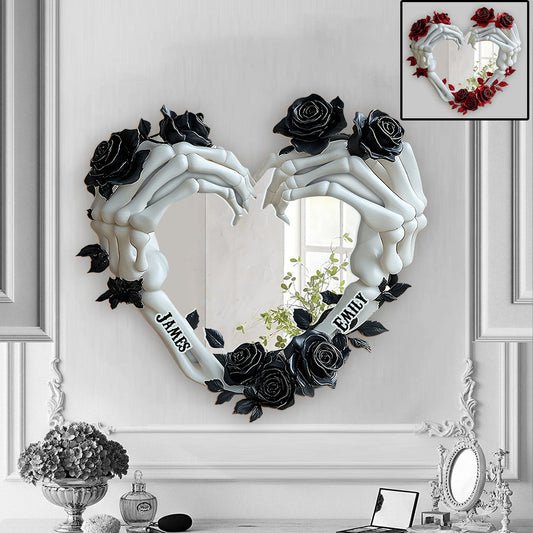 Till Death Do Us Part - Personalized Couple Wall Hanging Mirror