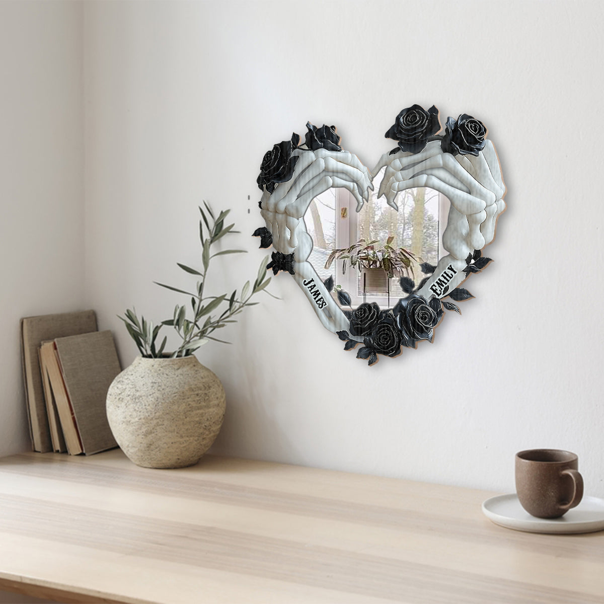 Till Death Do Us Part - Personalized Couple Wall Hanging Mirror