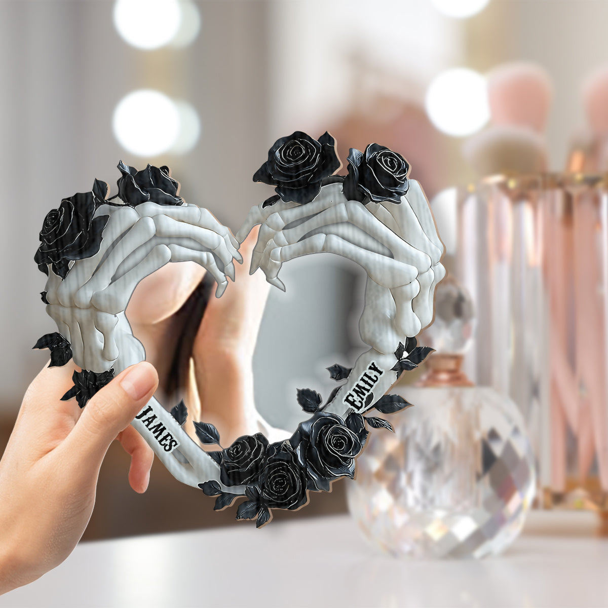 Till Death Do Us Part - Personalized Couple Wall Hanging Mirror