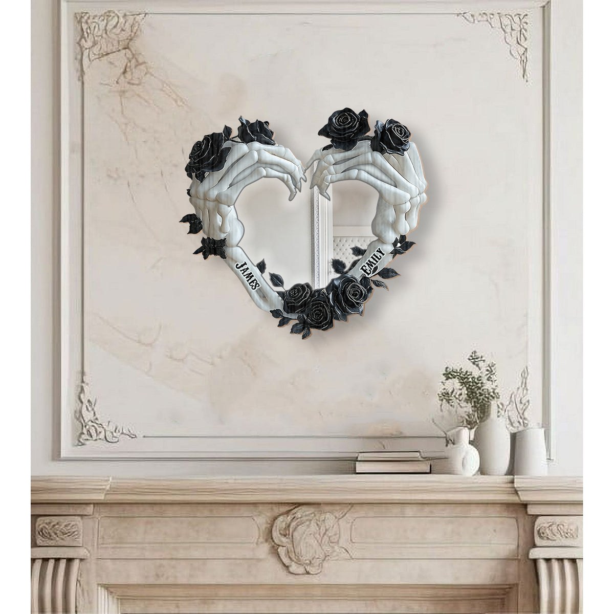Till Death Do Us Part - Personalized Couple Wall Hanging Mirror