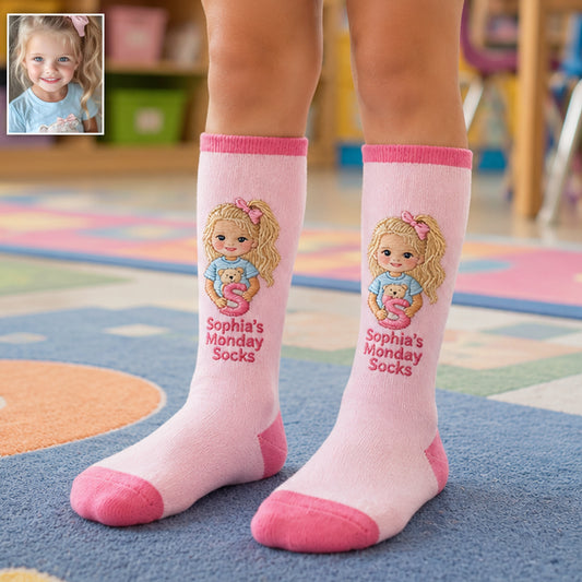 Chaussettes Chanceux Photo - Chaussettes Personnalisées pour Enfants