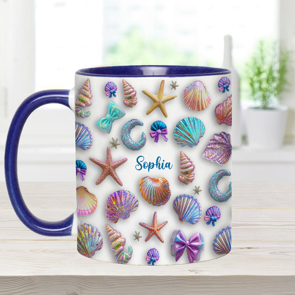 Petite plage salée - Mug personnalisé pour les amoureux de la mer