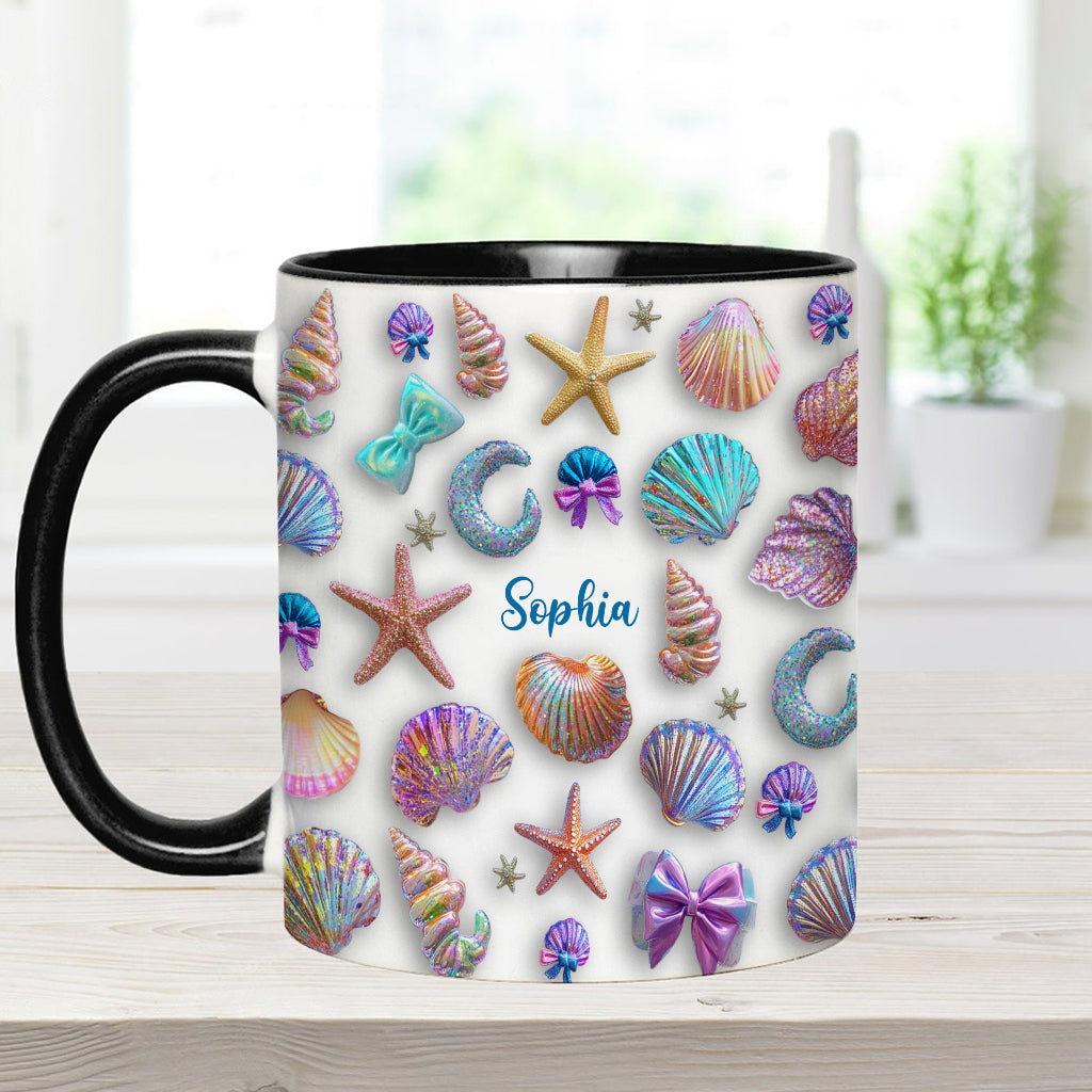 Petite plage salée - Mug personnalisé pour les amoureux de la mer
