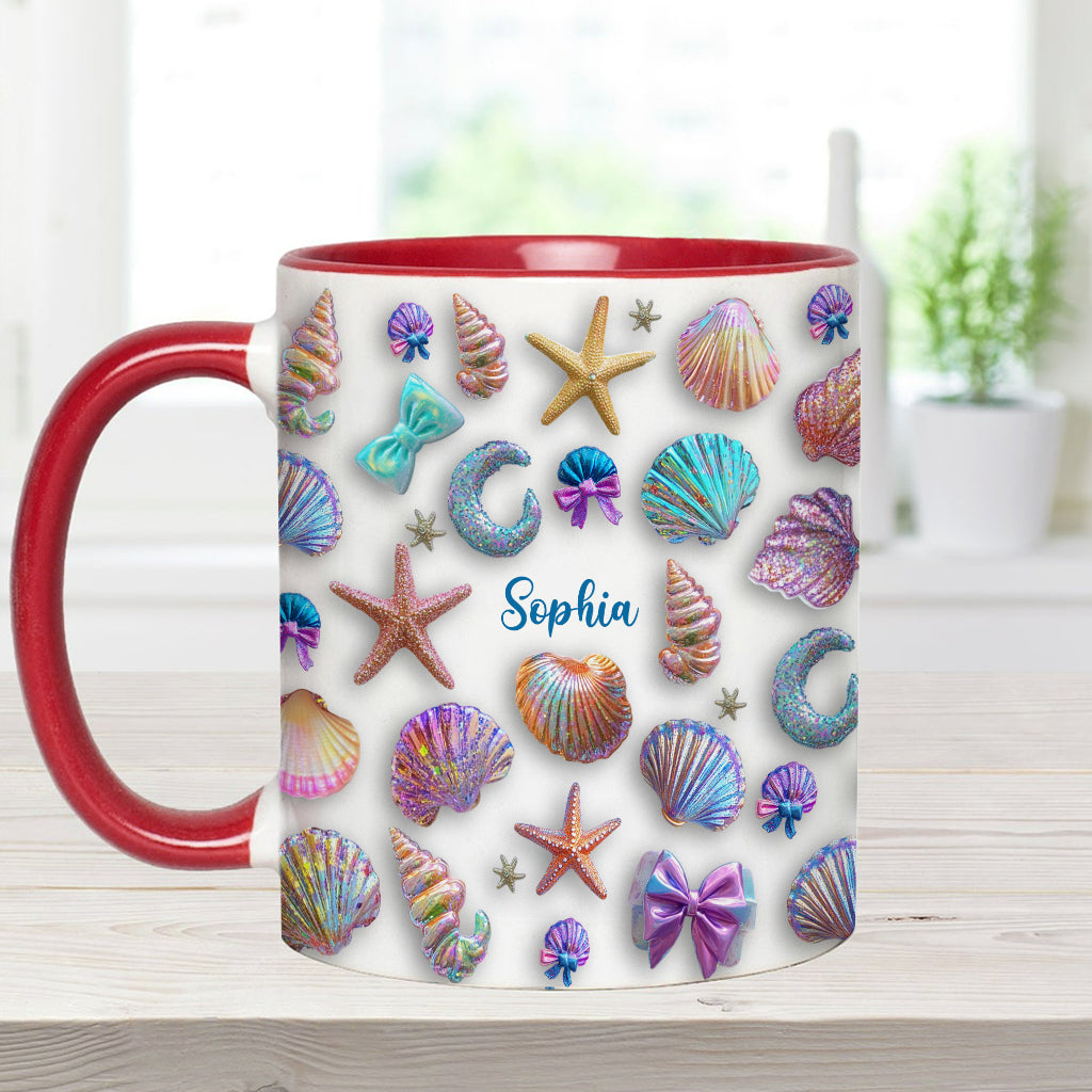 Petite plage salée - Mug personnalisé pour les amoureux de la mer