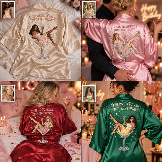 It's My Birthday! - Personalized Birthday Satin Robe