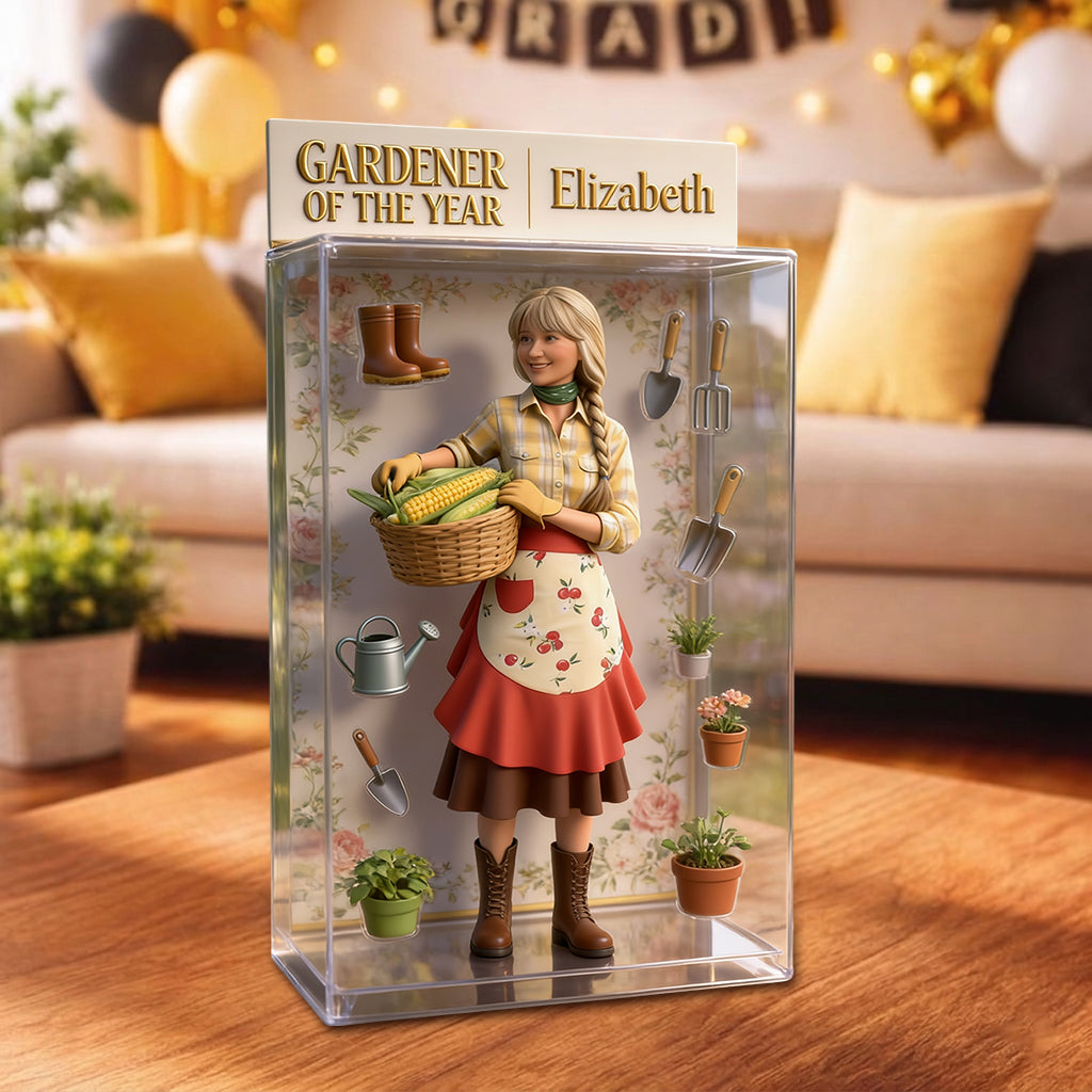 Gärtner des Jahres - Personalisierte Garten-Acryl-Displaybox