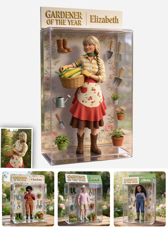 Gärtner des Jahres - Personalisierte Garten-Acryl-Displaybox