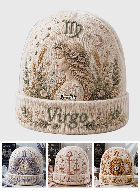 Zodiac Sign - Personalized Horoscope Beanie Hat