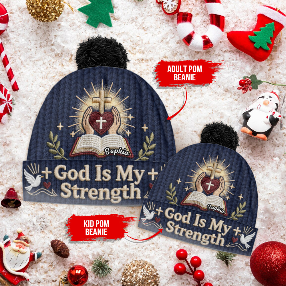 Gott ist meine Stärke – Personalisierte christliche Mütze