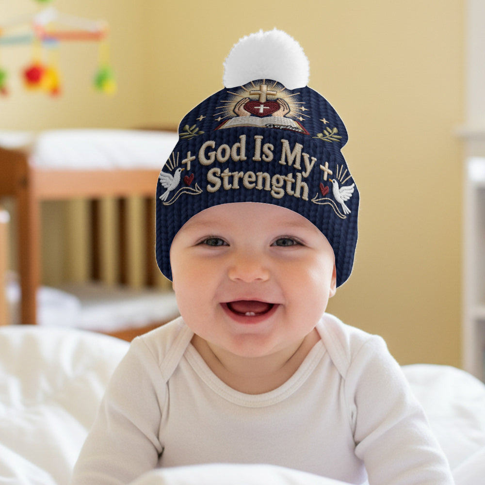 Gott ist meine Stärke – Personalisierte christliche Mütze