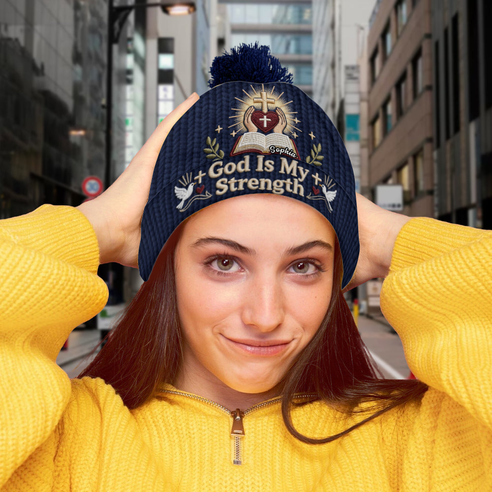 Gott ist meine Stärke – Personalisierte christliche Mütze