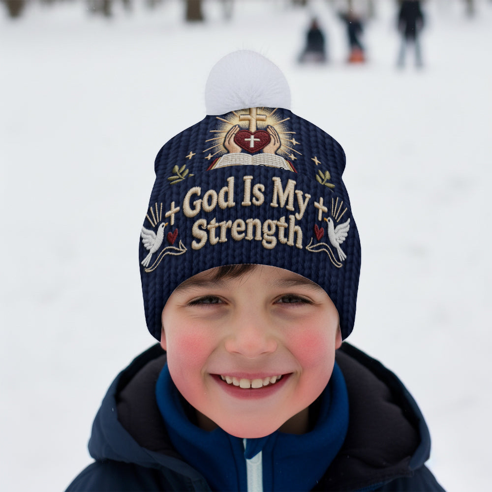 Gott ist meine Stärke – Personalisierte christliche Mütze