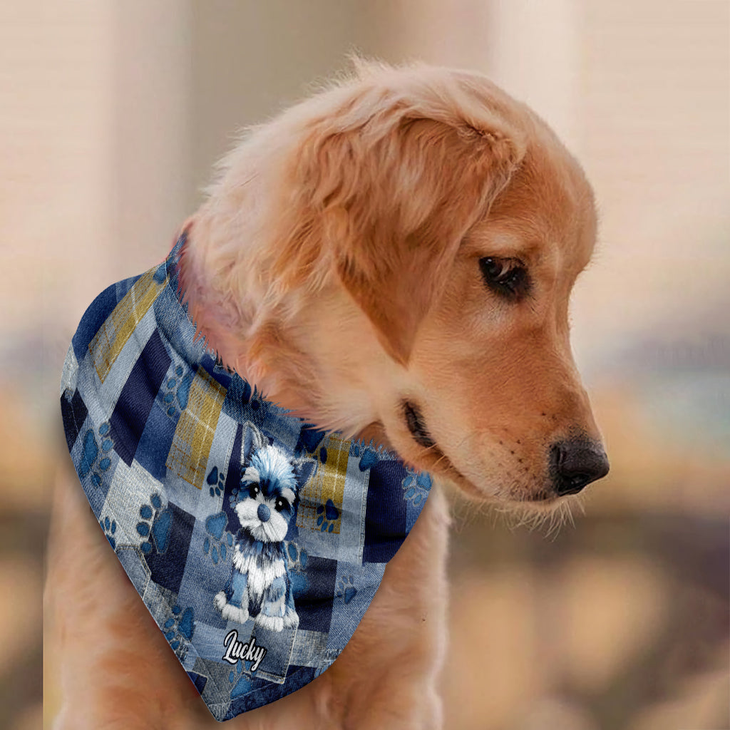 J'aime mon chien - Bandana personnalisé pour chien